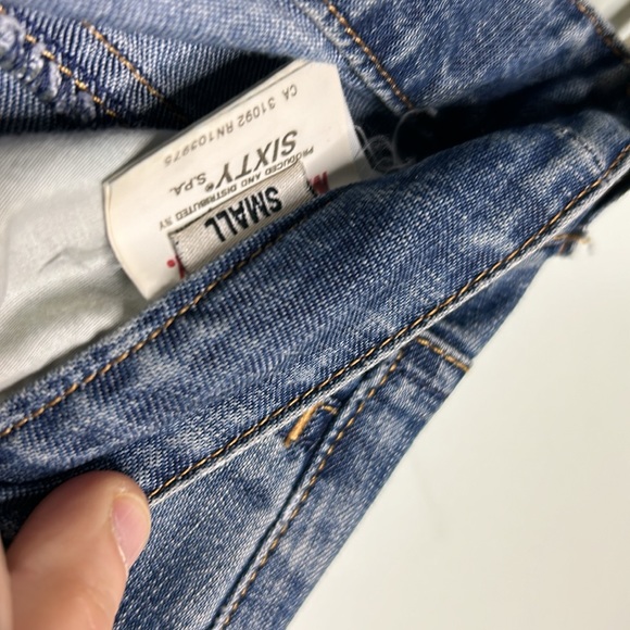 Vintage Miss Sixty Denim and Lace Skirt - Picture 6 of 12